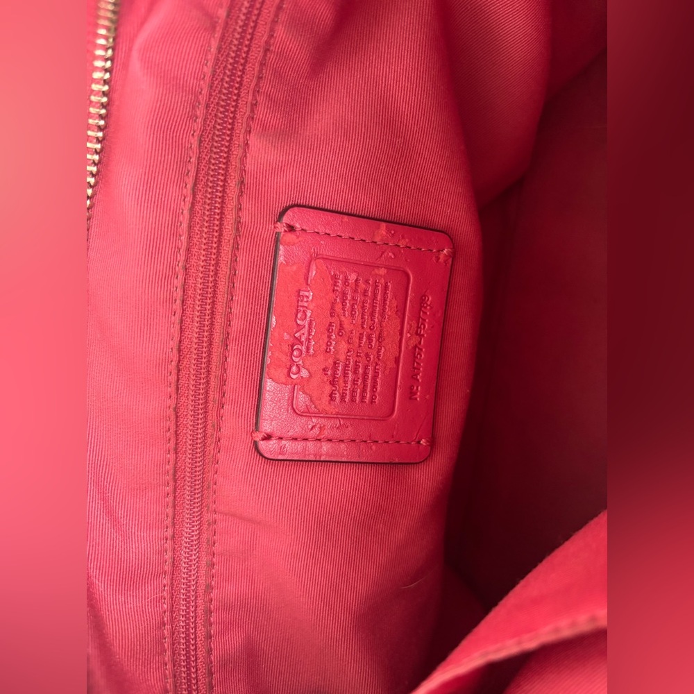 Coach Fuchsia City Zip Tote Bag - Picture 8 of 9